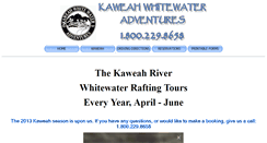 Desktop Screenshot of kaweahwhitewater.com